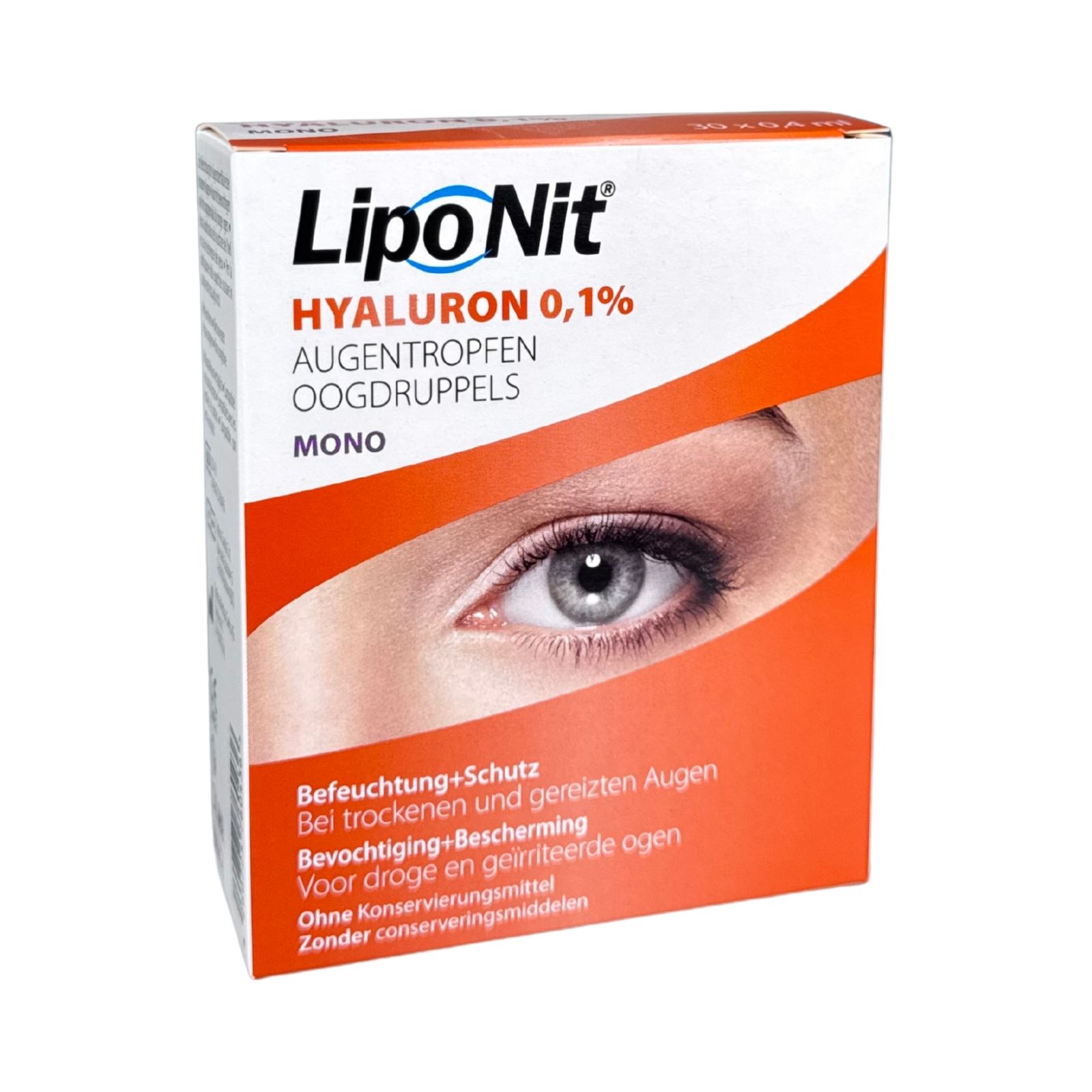 Lipo Nit Hyaluron 0,1% Mono  konservierungsmittelfreie  Einzeldosis-Augentropfen von Lipo Nit